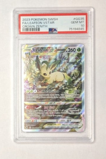 Leafeon VSTAR #GG35 Pokemon Crown Zenith PSA 10