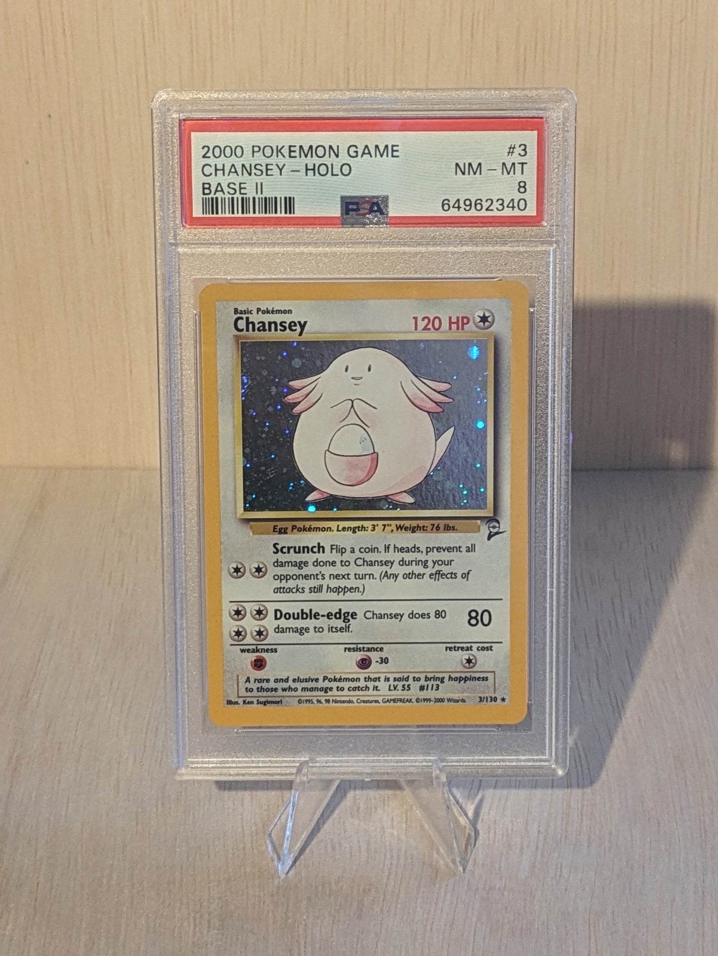 Chansey #3 Pokemon Base Set 2